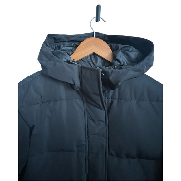 Everlane ReNew Long Puffer Oversized Coat in Black Size Small - Picture 4 of 7